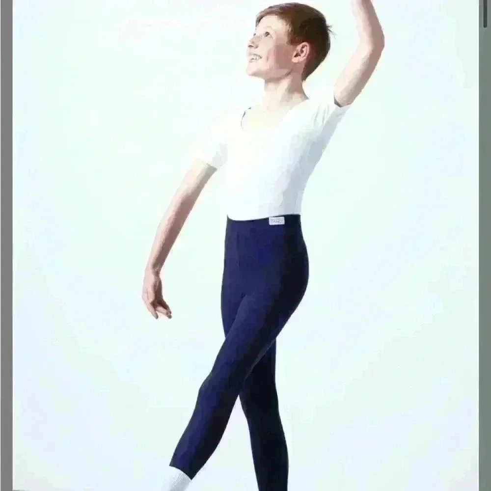 Move dance Louie boys leotard white size 8-10